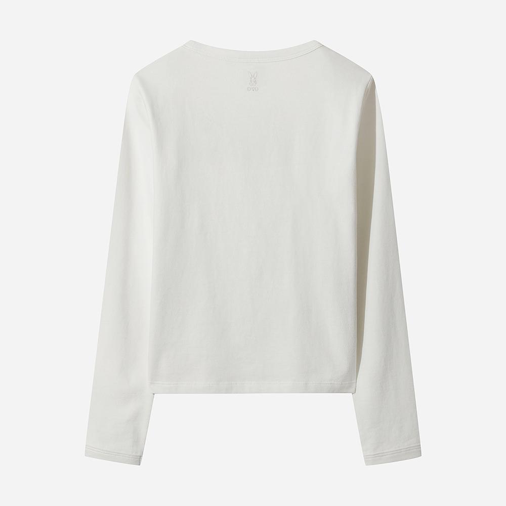 DOD Essential Pocket Long T-Shirt For Women (Off White 2)