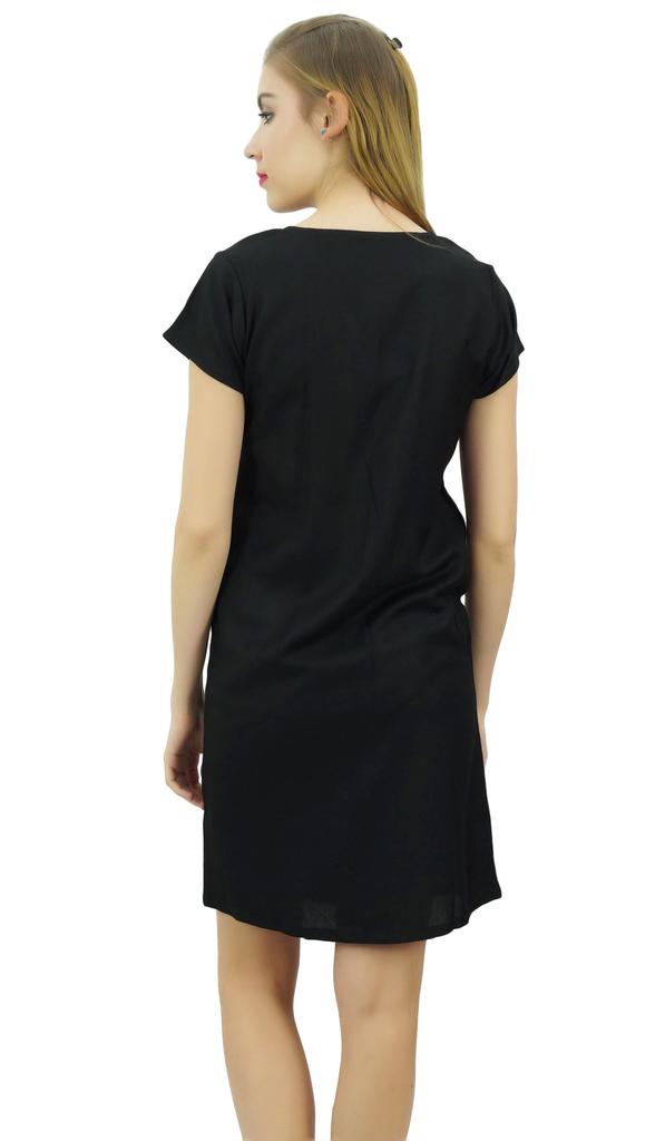 Bimba Womens Aqua Blue Long Shirt Getting Ready Buttondown Night