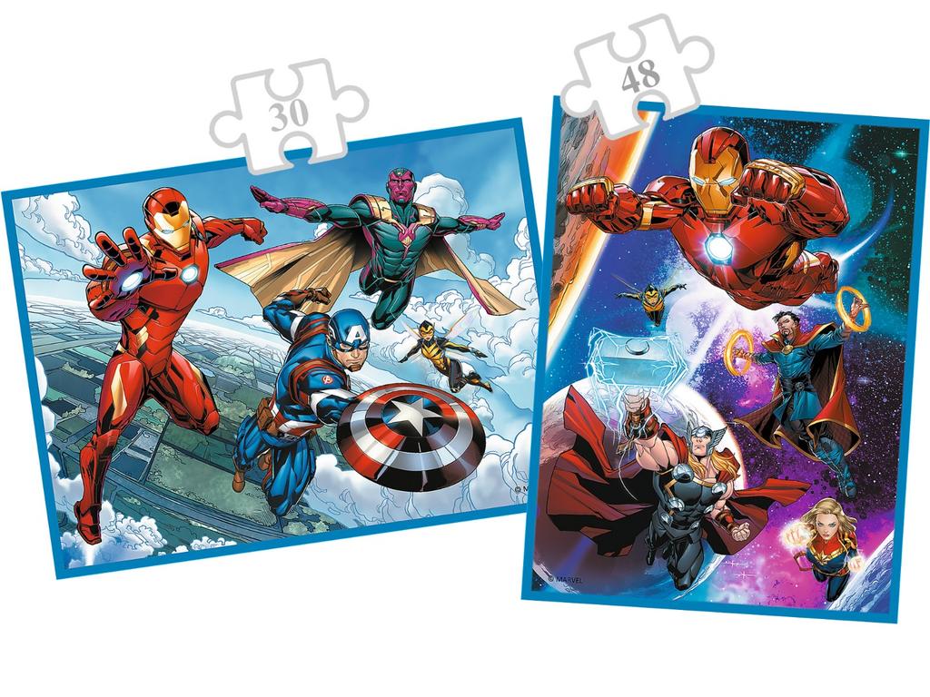 Trefl 2 X Puzzle + Memo Game 2in1 Avengers Heroes In Action