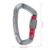 Outdoor Aluminium Alloy D Lock Hammock Backpack Cable   Rock Climbing Carabiner