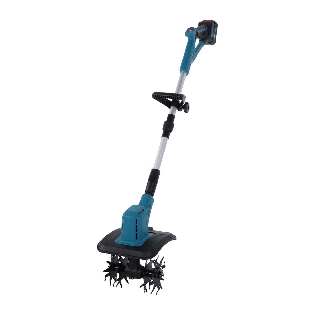 Cordless Tiller Cultivator 360RPM Electric Garden Tiller Battery Powered Rototiller with 12000mAh Battery and   for Lawn Gardening