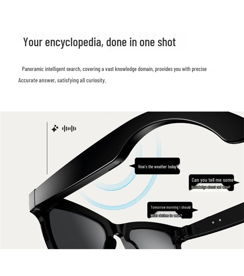 2026 AI Smart Glasses: HD Camera, Video Recording, Image Recognition & Translation