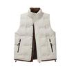 Men's MJ919 Winter Casual White Duck Down Vest - Warm, Versatile, Loose-Fit Outerwear