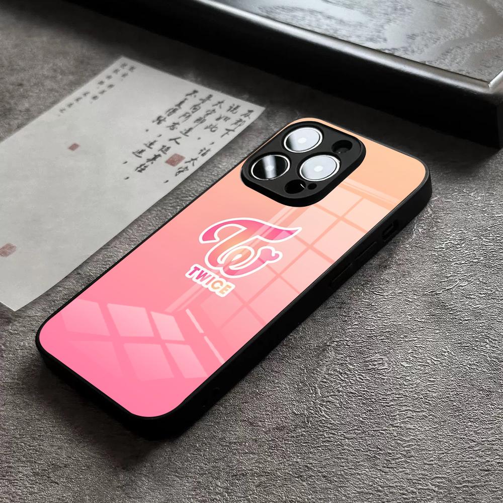 Kpop TWICE Phone Case for iPhone 18 16 Pro Max 15 Plus 14 Pro 12 11 13 Mini X XR XS Max 8 7 Plus SE Glass Cover