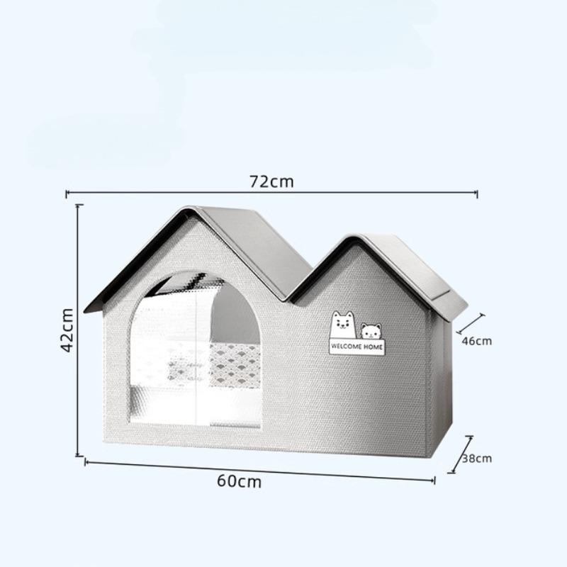 

Дом с кондиционером для кошек, устойчивый к царапинам и укусам, летнее охлаждающее гнездо для кошек, ледяное иглу для собак, клетки для хранения холодных товаров для животных белый