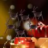 Exquisite Candlestick Decoration Christmas Reindeer Candlestick Durable Iron Candlestick Christmas Halloween Home Decoration