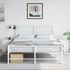 Nightstands (2 pcs) White 34.5 x 39 x 44 cm Steel