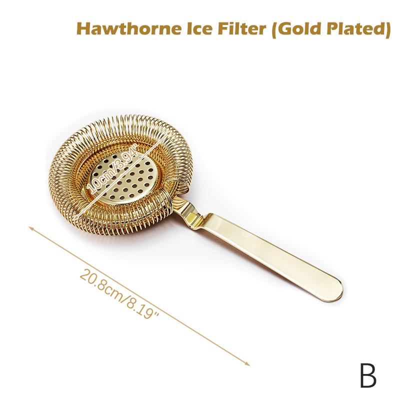 Bar Tool Set Accessories Drink Strainer Bottle Opener Double Side Peg Measurer