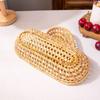 Multipurpose Rattan Basket for Fruit Storage Serving Plate Desktop Storage Tray Home and Office Organization Supplies