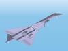 ICM 1/144 Soviet Tupolev Tu-144 Supersonic Passenger Aircraft Plastic Model Kit 14401