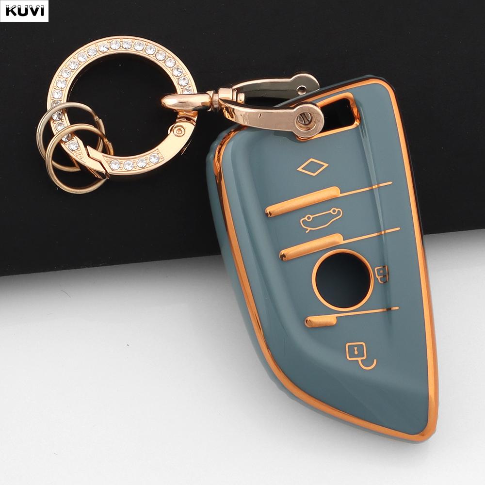 Tpu Car Key Case Cover For Bmw F20 G20 G30 X1 X3 X4 X5 G05 X6 X7 G11 F15 F16 G01 G02 F48 Accessories Holder Shell Keychainsories