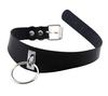 DOKiDOKi Collar and Leash with Ring for Human Cosplay SM Cosplay SM Cute Choker (Black) - Master/Slave/Cat Costume, Restraints, Handcuffs, Collar,