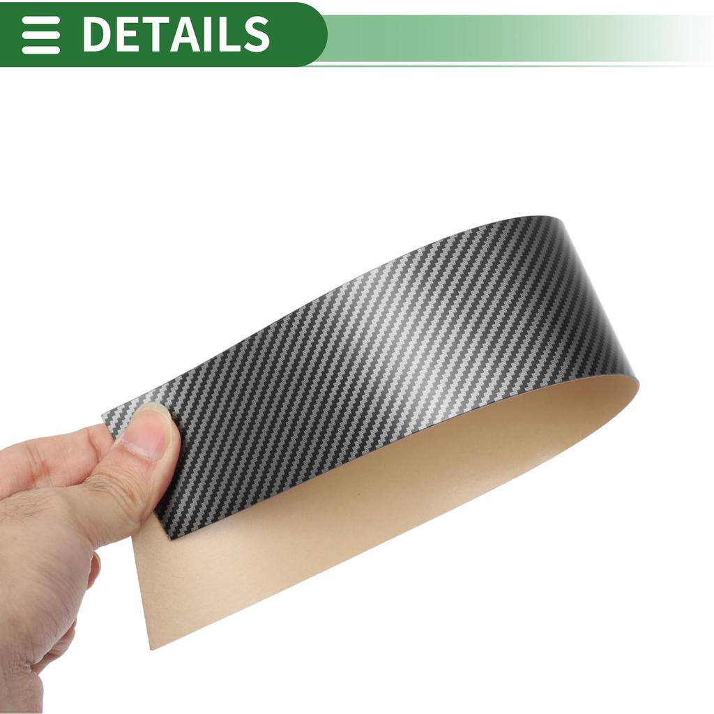 Motoforti Pillar Covers for Dodge Charger 2011-2014, Car Trim Covers, Pillar Stickers, Pillar Garnish, Plastic with Black Carbon Fiber Finish