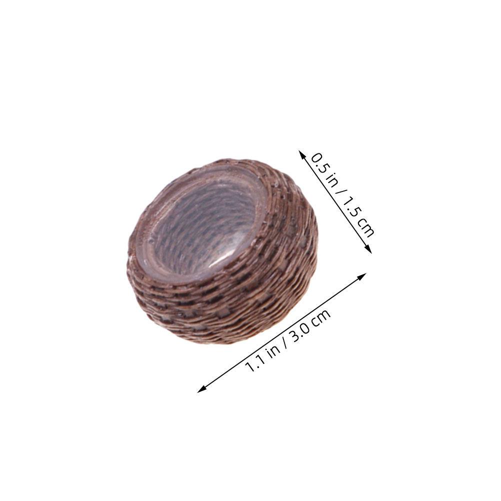 

1Set Miniature Handmade Rattan Chair Table Set Realistic Wicker Dining Furniture Creative Dollhouse Accessories