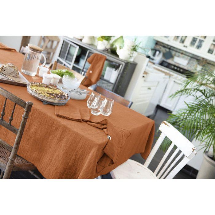Nappe de table "Gaïa" 150 x 350 cm "Gaze de Coton" l'Effet Papillon