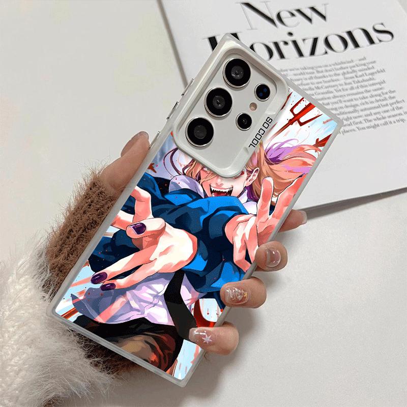 Anime Character Power CSM Soft Phone Case for Samsung Galaxy S24 S25 FE S26 Edge S23 Ultra S22 Plus S21 + Shockproof Cover Back