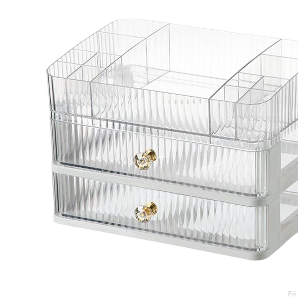 Kosmetikbox Tragbarer Hautpflegehalter Kosmetik-Display-Case Aufbewahrung für Schminktisch