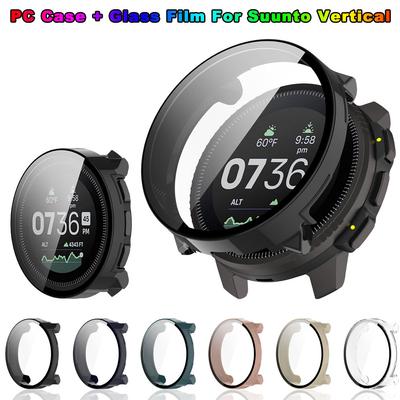 Θήκη Γυαλιού + PC Για Suunto Vertical Περιμετρικός Προφυλακτήρας Αντιχαρακτική Προστατευτική Κάλυψη + Προστατευτικό Οθόνης για Suunto Vertical