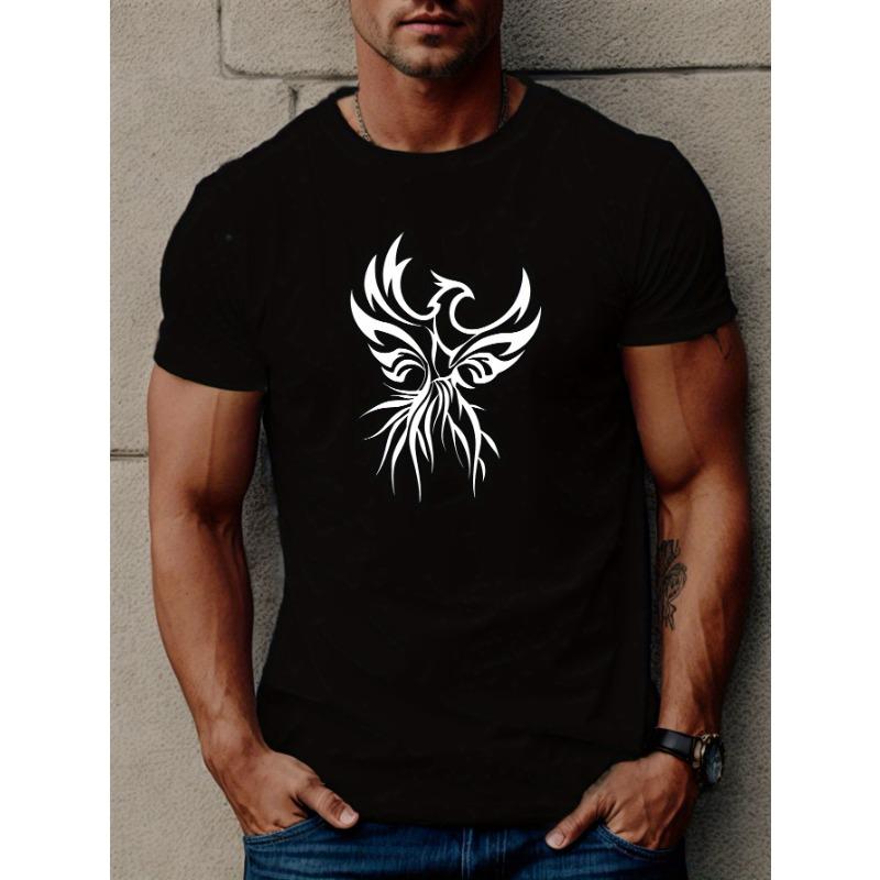 Европейские размеры Мужская летняя футболка с коротким рукавом Phoenix S