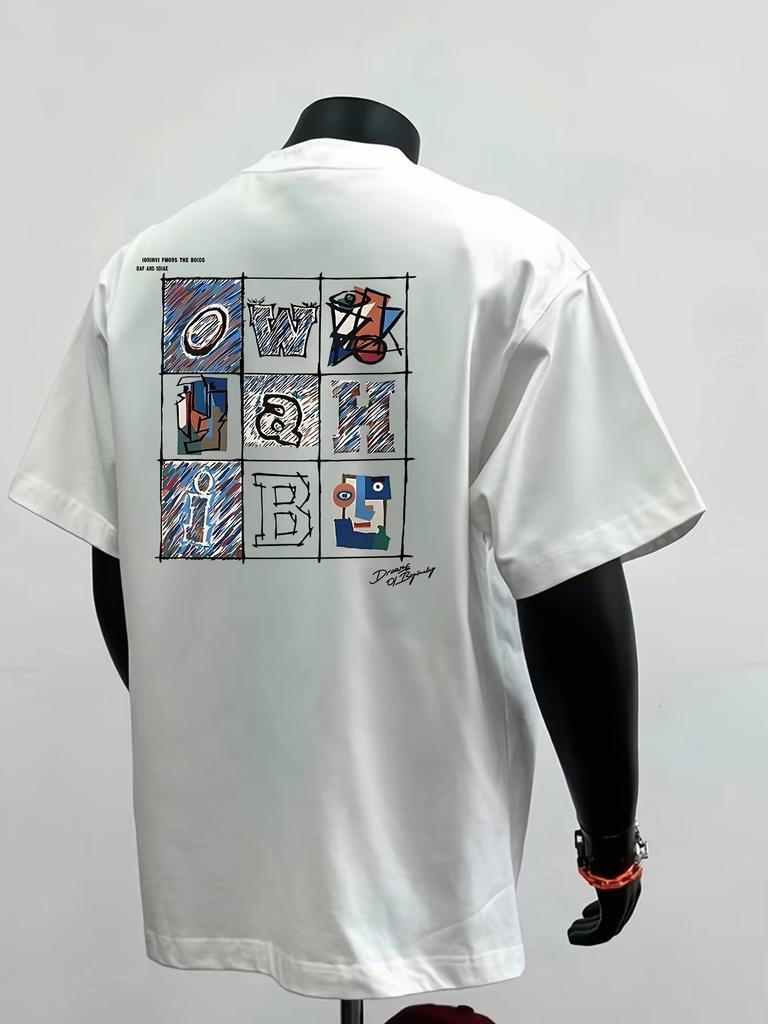2026 Unisexs Shortsleeved Tshirt Summer Round Neck Casual Comfortable Top With Simple Print Trendy Versatile Looks Great
