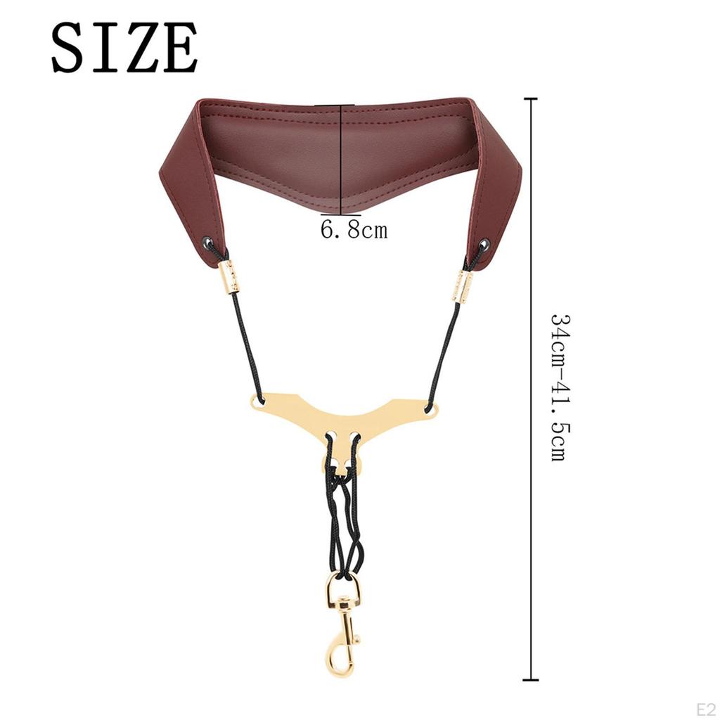 Saxophone Neck Strap Comfort Durable Lightweight Adjustable for Alto Tenor Sax Clarinet Accessories