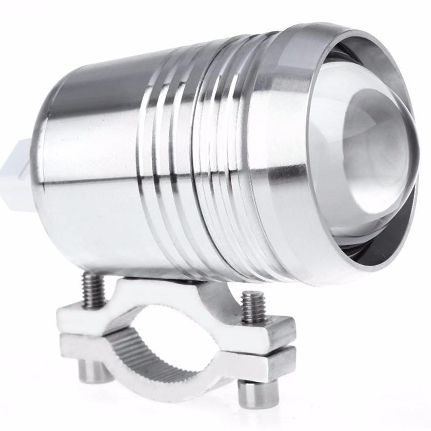 Electric Motorcycle LED Headlight with Laser Cannon and Angel Eye for Scooter Modification (U1-U7 Models)