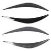 2Pcs Front Headlight Eyelid Lightweight Easy To Install Fade Resistant Headlamp Eyebrow Cover Protective for Q50 2014 To 2025