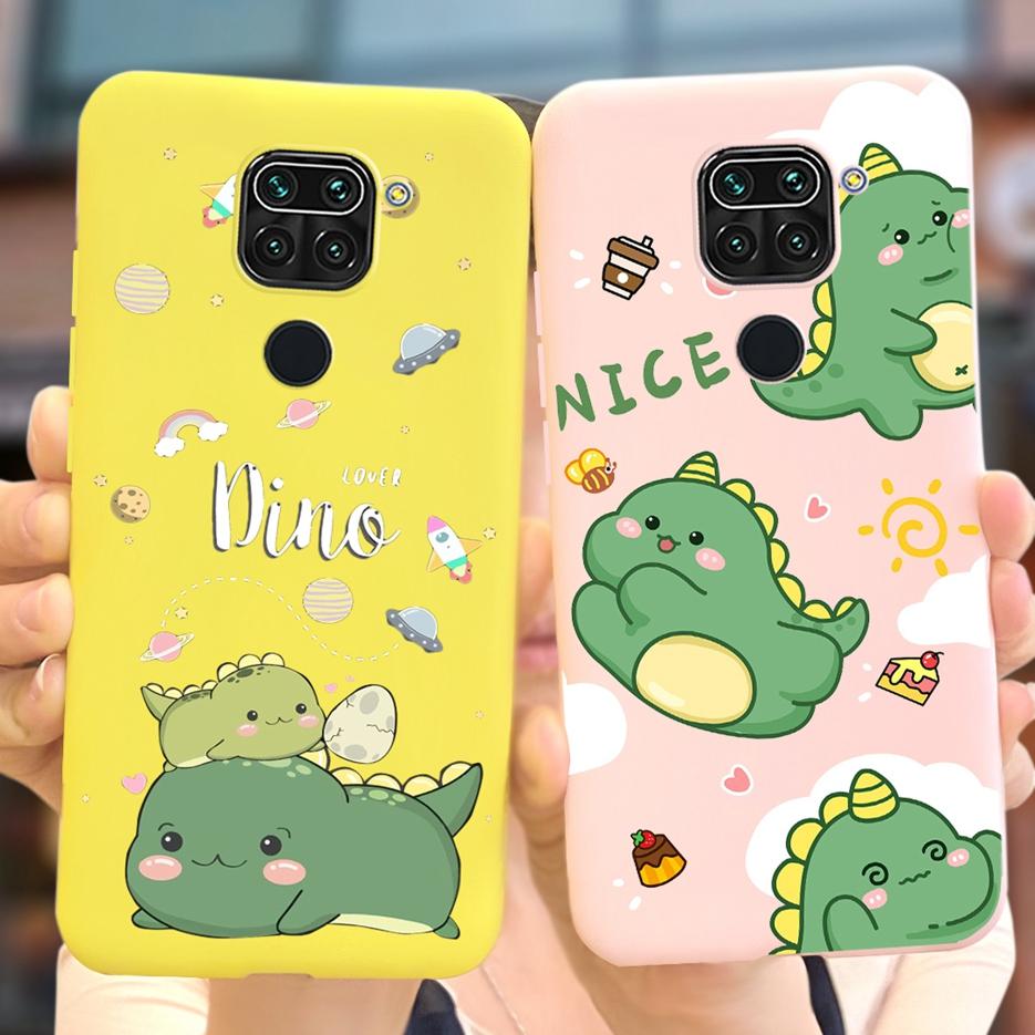 For Xiaomi Redmi Note 9 Case Cute Dinosaur Cartoon Cover Soft Silicone Phone Case For Redmi Note 9 Pro Max Note9 S Fundas Bumper