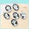 Handcrafted Shell Pendant With Geometric Angel Cartoon Design For Summer Fashion Enthusiasts
