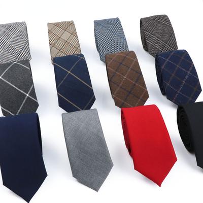 Neue Herren-Krawatte, einfarbig, gestreift, weich, schmal, 6 cm, Jacquard-Krawatte