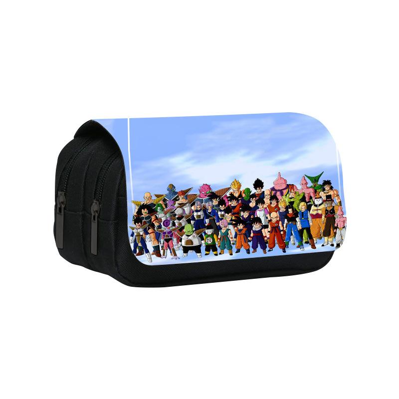 Dragon Ball Goku Anime Pencil Case Big Pencil Bags Stationery Pen Case For Boys Trousse Double Layer School Pencil Case