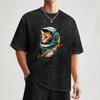 Cosmic Cat T-Shirt Oversized T Shirt Baggy Shirts Mens Designer T Shirt