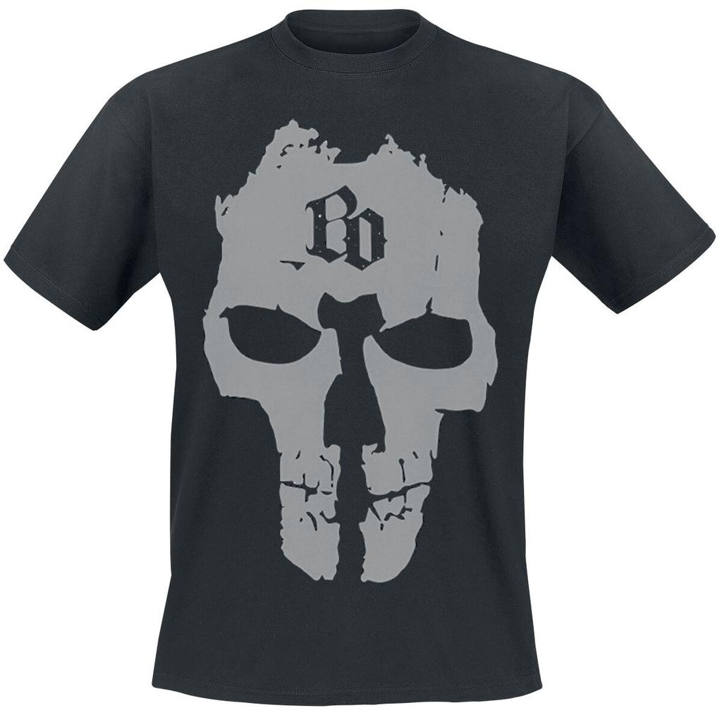 Onkelz Skull Head 2015 Logo Print Cotton TShirt Hip Hop Streetwear Unisex Crew Neck Short Sleeve Tee