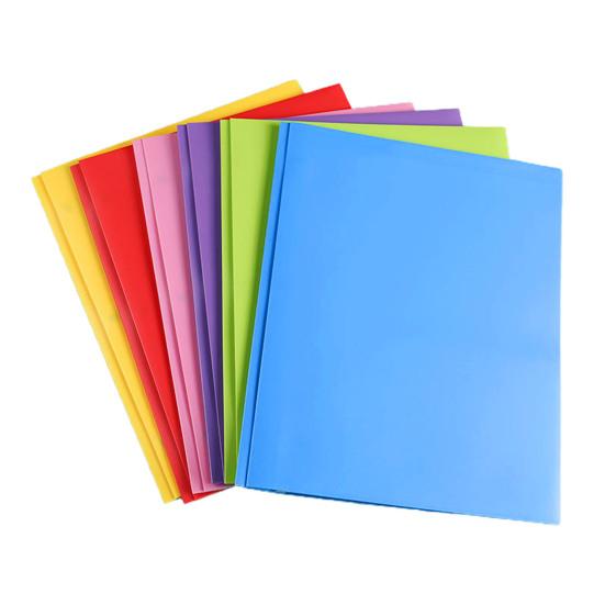 1/6 Adet Çatallı Dosya Klasörü Çift Cepli Tasarım Plastik Klasörler Kartvizitlik Mektup Boyutunda Düzenleyici