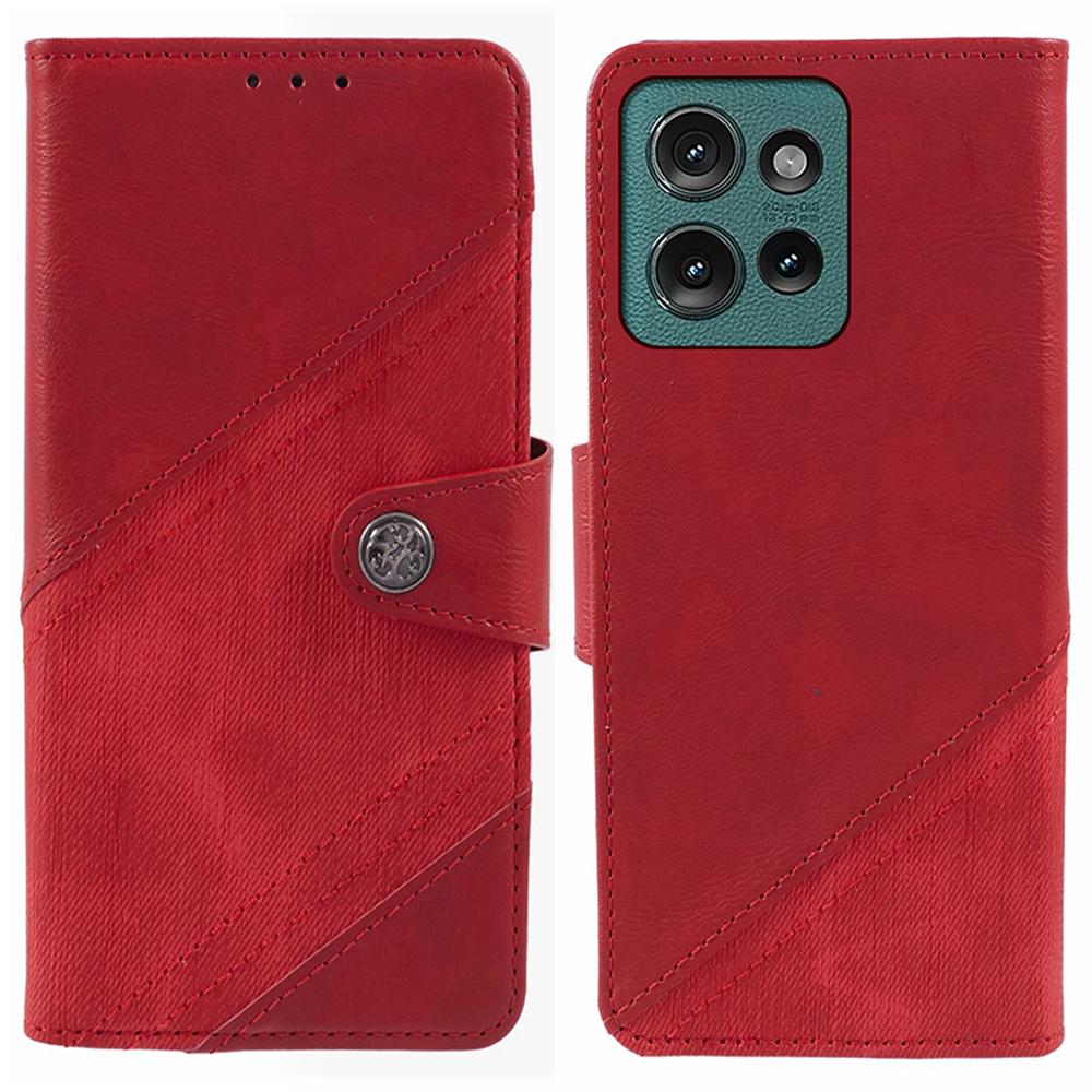 For Motorola Edge 50 Neo 5G/Moto S50 5G/Thinkphone 25 5G Case Splicing Texture Leather Phone Cover Viewing Stand