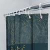 Modern White Shower Curtain With Silhouette Print For Bathroom Decor Easy Installation For Kids, Adults Pets Friendly Home Decor