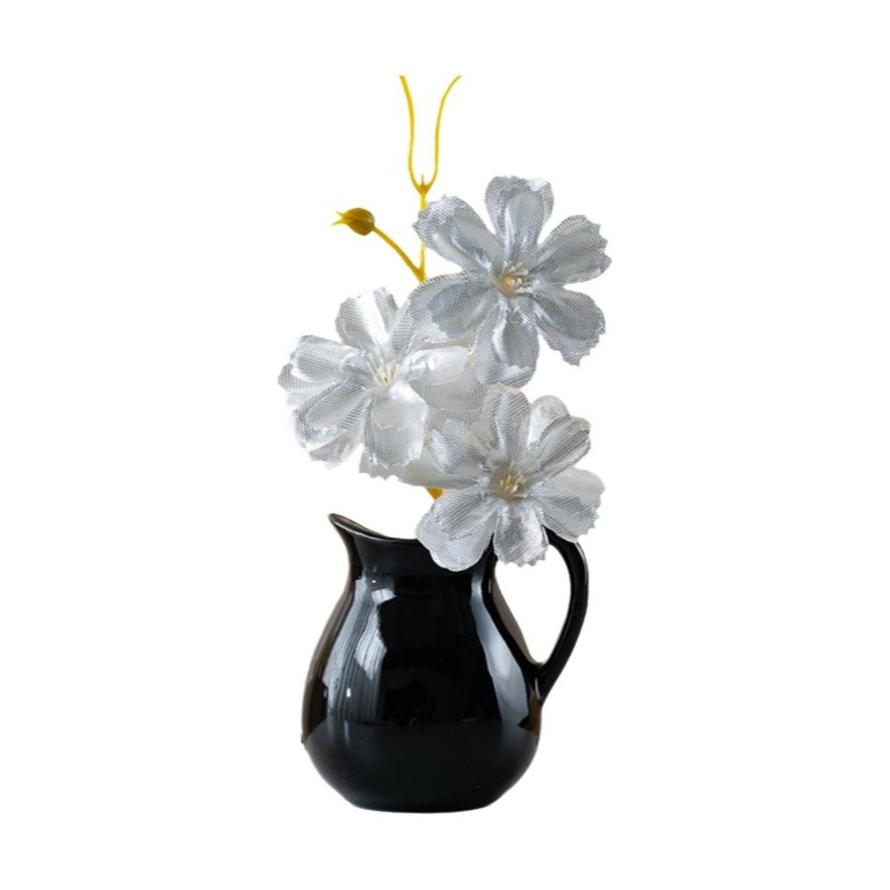 2PCS Exquisite Refrigerator Magnets Vase Colorful Mini Plant Vase Vase Fridge Stickers  Restaurant