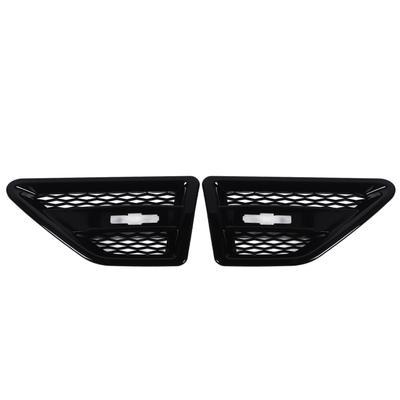 Side Air Vent Trim Grill Front Left Right Gloss Black Car Grill Mesh Vent Decoration Replacement