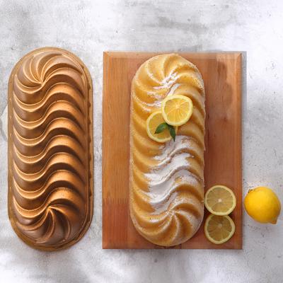 Fun Cooking Loaf Cake Pan Baking Bread, Fluted Cast Mold, 13.3 X 5.5 Inch