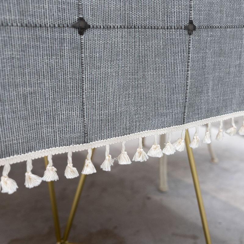 Tablecloth Large Plaid Dustproof Cotton And Linen Solid Color Home Hotel Restaurant Cloth Tablecloth Table Mat Can Be