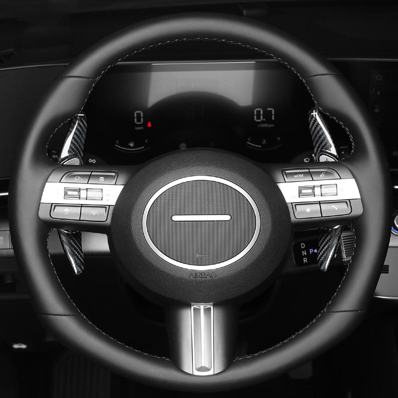 For Hyundai Tucson NX4 2025 2026 Black Red Real Carbon Fiber Steering Wheel Shift Paddle Shifter Extension Accessories