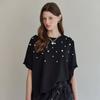 Maxza MeTal STud Loose FiT T shirT zf08qT005na