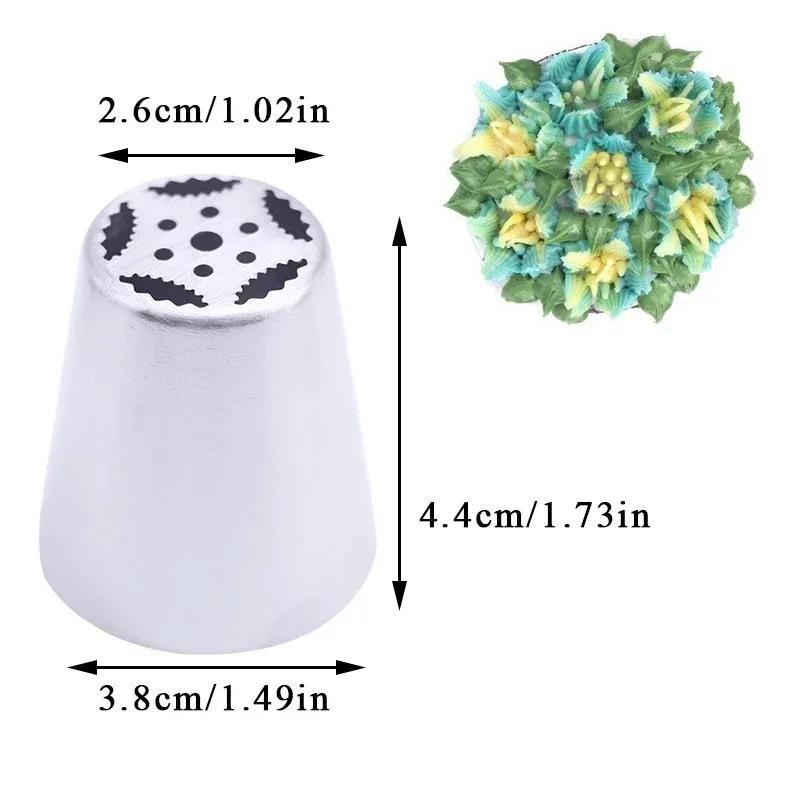 Cake Decorating Tools Flower Icing Piping Nozzle Cream Cupcake Baking Accessories 3pcs Icing Rose Pastry Nozzles