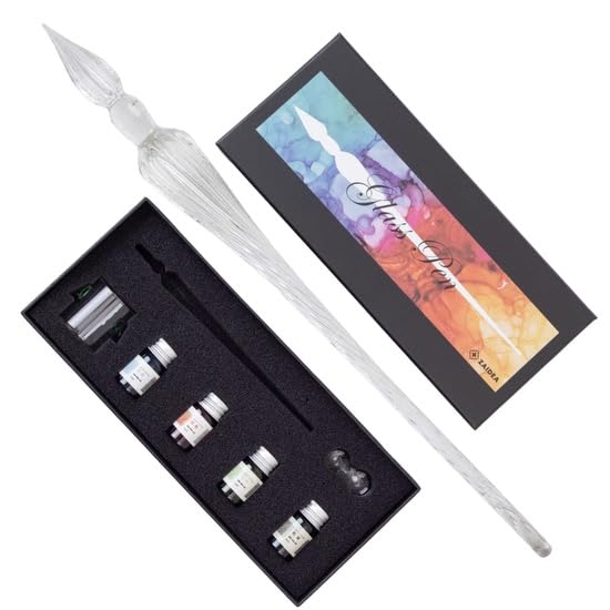 ZAIDEA Glass Dip Fountain Ink Inspected In Japan Pen, Pen, Pen, Clear, 4-Color Set,
