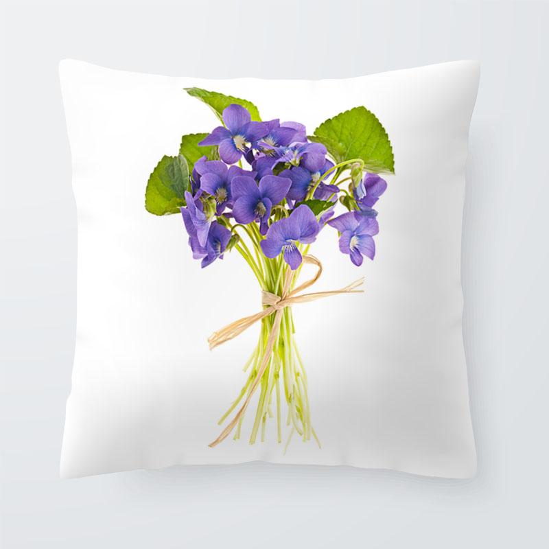Bedroom living room home decoration pillowcase flower pattern   sofa cushion cover