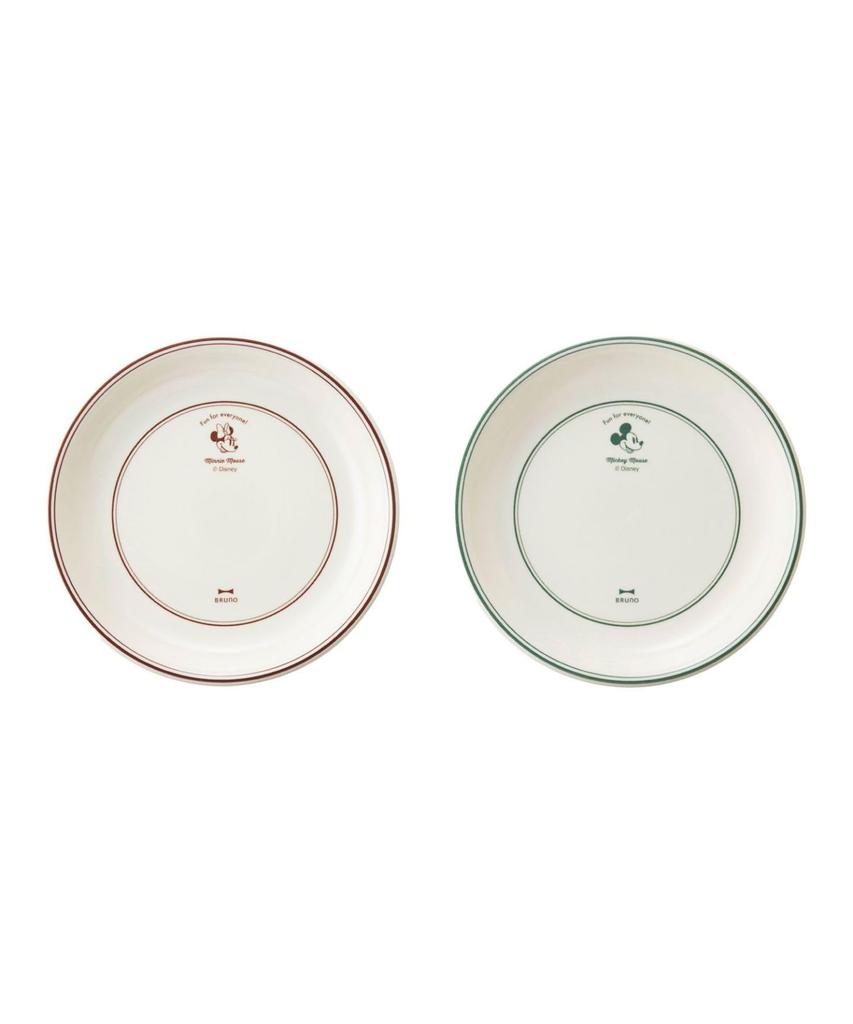 BRUNO DISNEY Diner Plate Set No (Other, Size) BHK316-SET-RDxGR