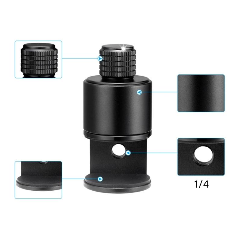 Accessorio Fotocamera Multifunzione Supporto Telefono Design con Blocco Rotante Supporto in Alluminio per Dispositivi Mobili Sotto i 17 mm