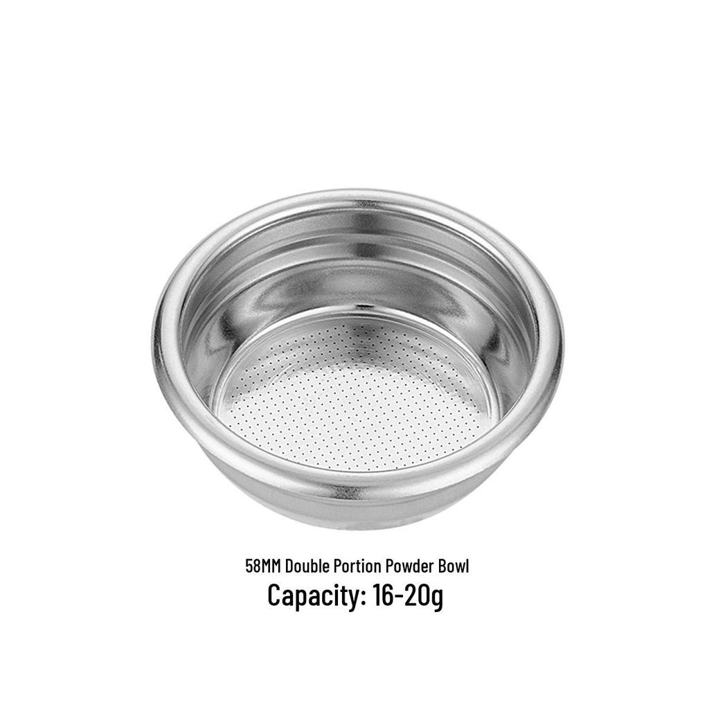 Stainless Steel Portafilter Basket: 51/54/58mm, Single/Double/Four-Shot, Italian Coffee Machine Accessory 304