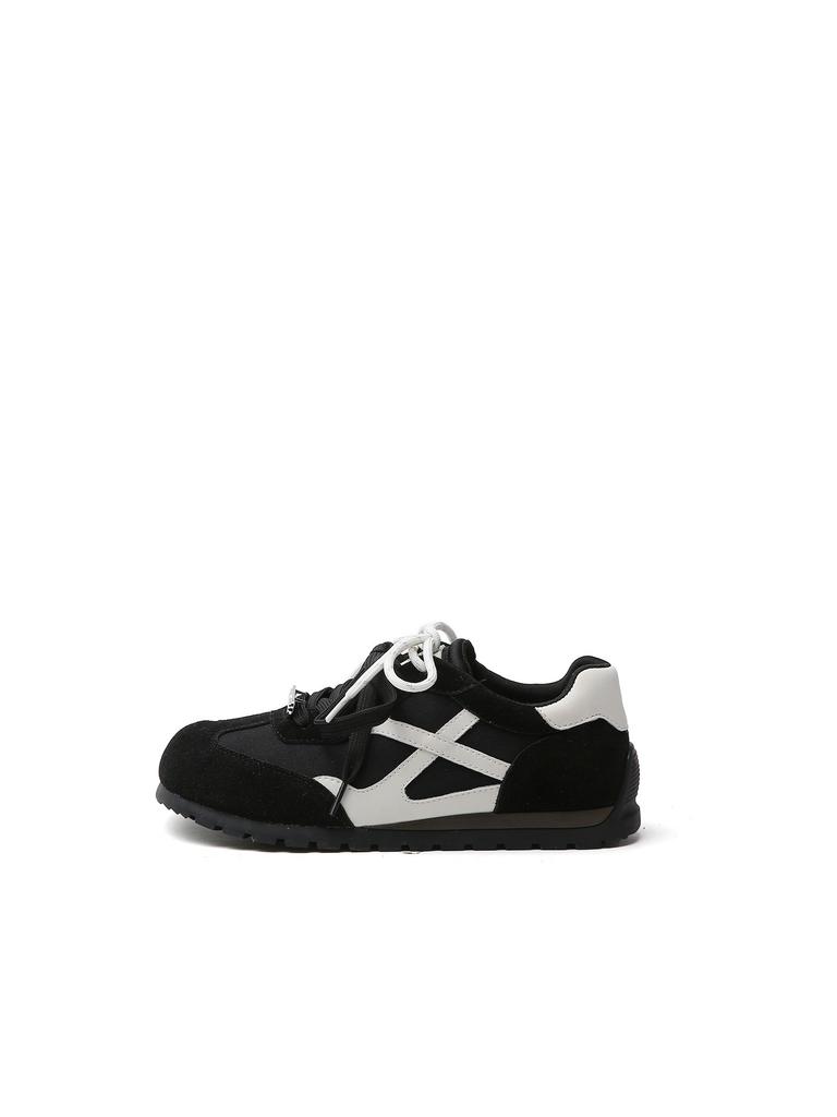 Zhang Jingyi has the same retro brown German training shoes for women's 2025 autumn new contrasting color casual versatile Forrest Gump sports shoes