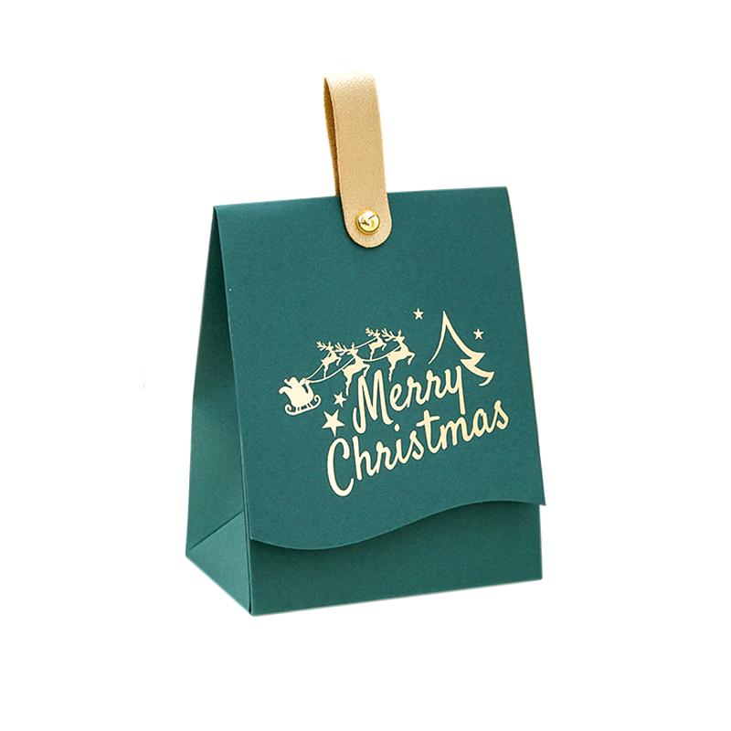 10Pcs/Pack Reindeer Creative Xmas Gift Elegant Candy Box Unique Merry Christmas Packaging Paper